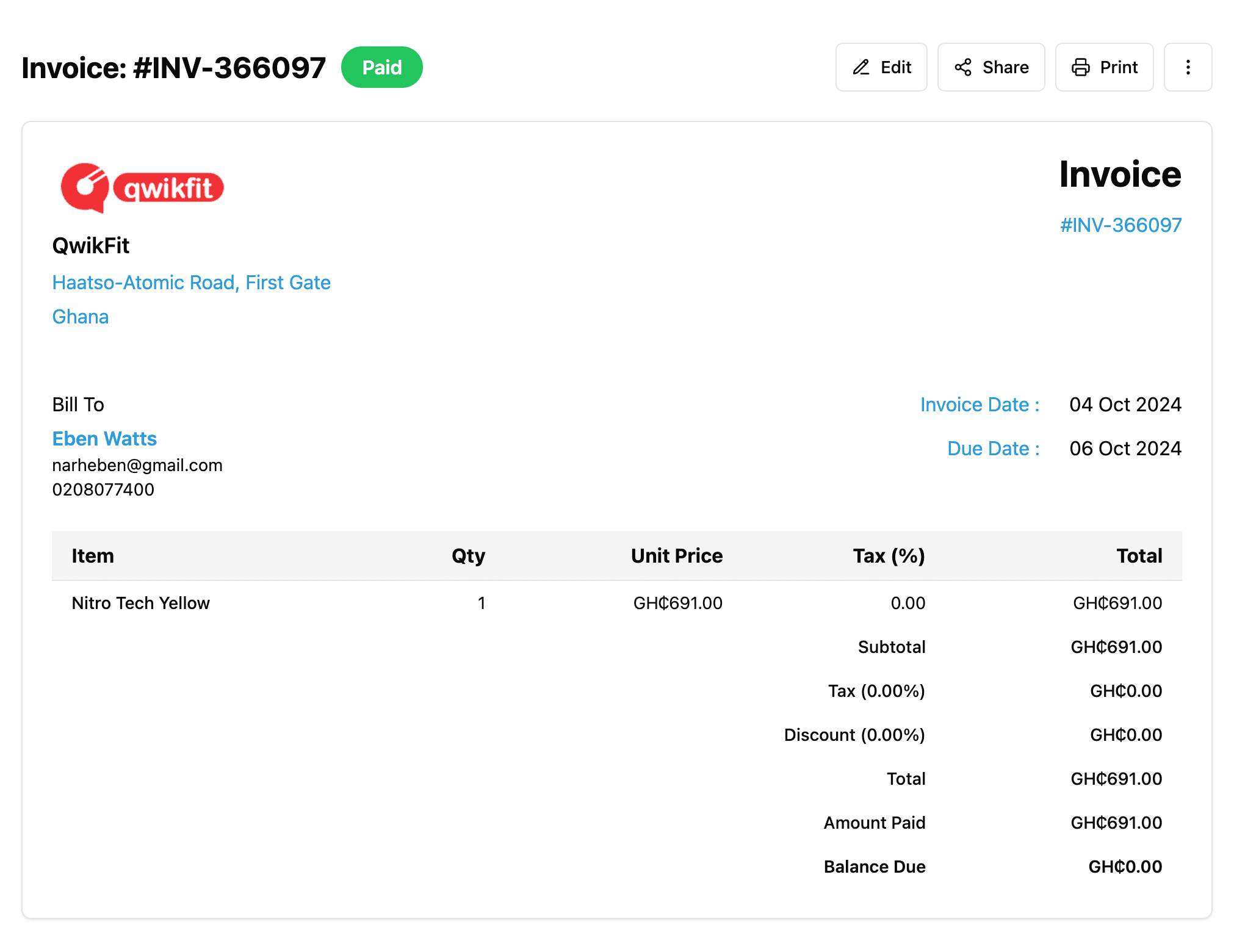 Invoicing Dashboard